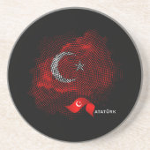 トルコ国旗 コースター (正面)
