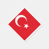 トルコ国旗 スタンダードカクテルナプキン (角)