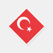 トルコ国旗 スタンダードカクテルナプキン (角)