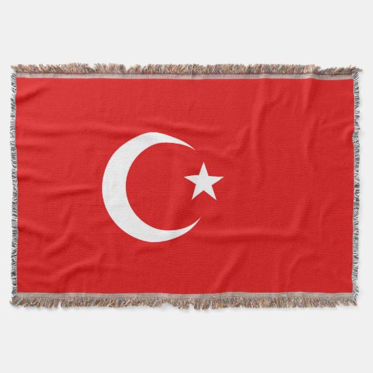 トルコ国旗 スローブランケット (正面)
