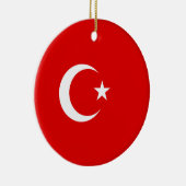 トルコ国旗 セラミックオーナメント (右)