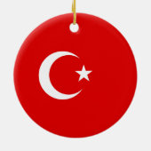 トルコ国旗 セラミックオーナメント (裏面)
