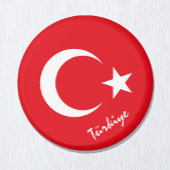 トルコ国旗&チューキエの休日/スポーツファンマグネ マグネット