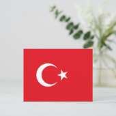 トルコ国旗(トルコ) ポストカード (スタンド正面)