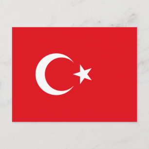 トルコ国旗(トルコ) ポストカード