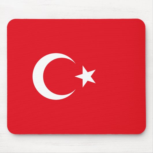 トルコ国旗(トルコ) マウスパッド (正面)