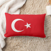 トルコ国旗（トルコ） ランバークッション (ブランケット)