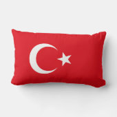 トルコ国旗（トルコ） ランバークッション (裏面)