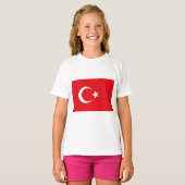 トルコ国旗(トルコ) Tシャツ (正面フル)