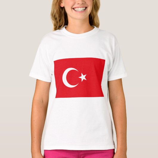 トルコ国旗(トルコ) Tシャツ (正面)