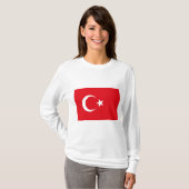 トルコ国旗(トルコ) Tシャツ (正面フル)