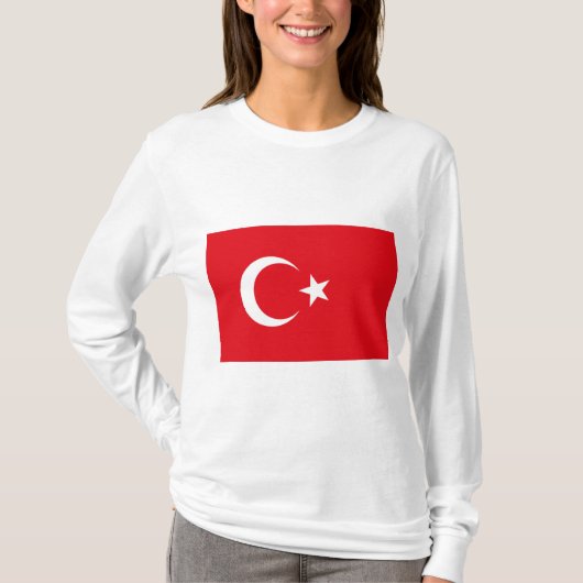 トルコ国旗(トルコ) Tシャツ (正面)