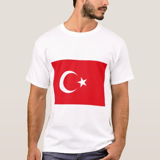 トルコ国旗(トルコ) Tシャツ (正面)