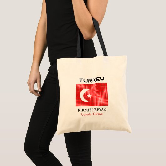 トルコ国旗 トートバッグ (正面(商品))
