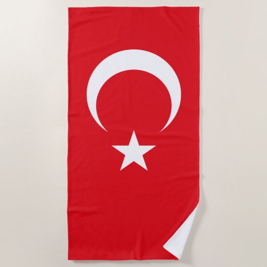 トルコ国旗 ビーチタオル (正面)