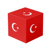 トルコ国旗 フォトキューブ (裏面アングル)