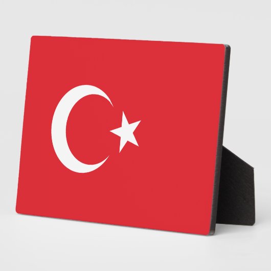 トルコ国旗 フォトプラーク (側面)