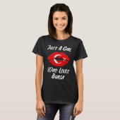 トルコ国旗 ブルサの唇 口 愛 Tシャツ (正面フル)