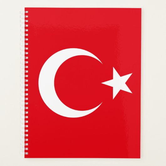 トルコ国旗 プランナー手帳 (正面)
