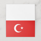 トルコ国旗 プレイスカード (外部開封)