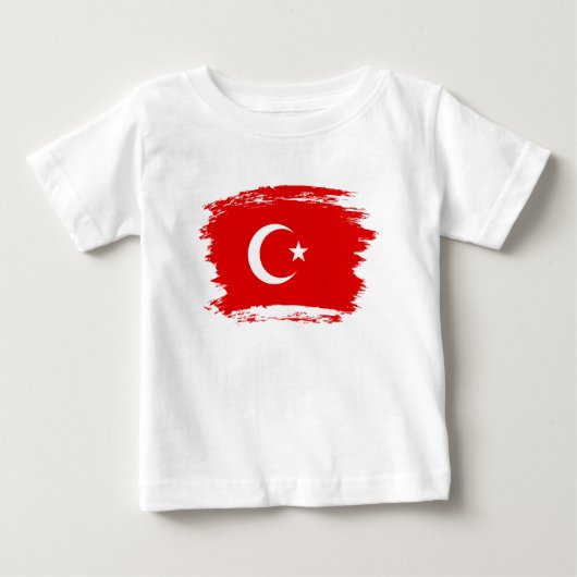 トルコ国旗 ベビーTシャツ (正面)