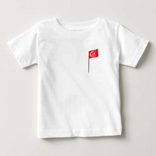 トルコ国旗 ベビーTシャツ (正面)