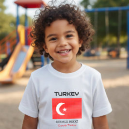 トルコ国旗 ベビーTシャツ