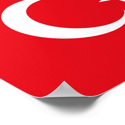 トルコ国旗 ポスター (角)