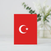 トルコ国旗 ポストカード (スタンド正面)