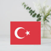 トルコ国旗 ポストカード (スタンド正面)