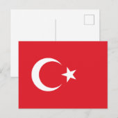 トルコ国旗 ポストカード (正面/裏面)