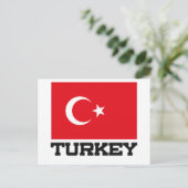 トルコ国旗 ポストカード (スタンド正面)