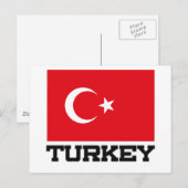 トルコ国旗 ポストカード (正面/裏面)