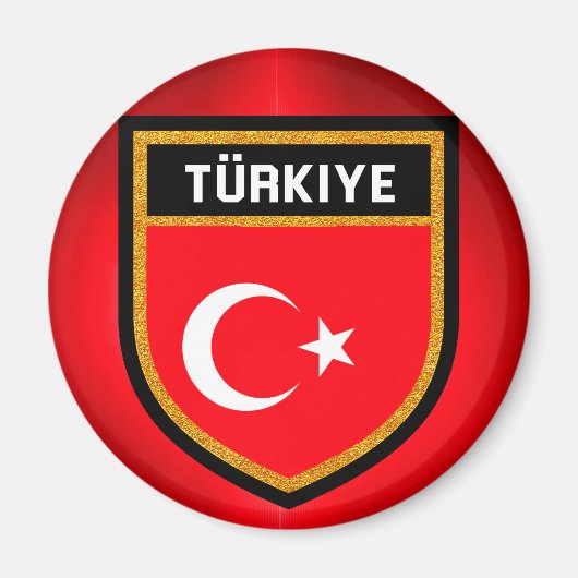 トルコ国旗 マグネット (正面)