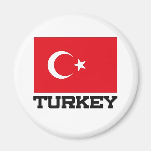 トルコ国旗 マグネット (正面)