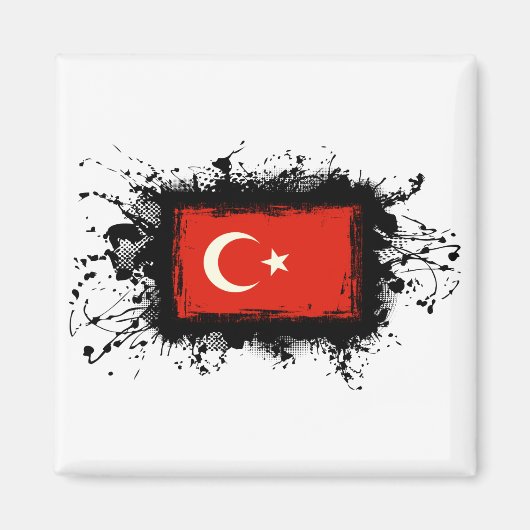 トルコ国旗 マグネット (正面)