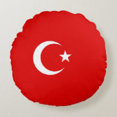 トルコ国旗 ラウンドクッション (正面)