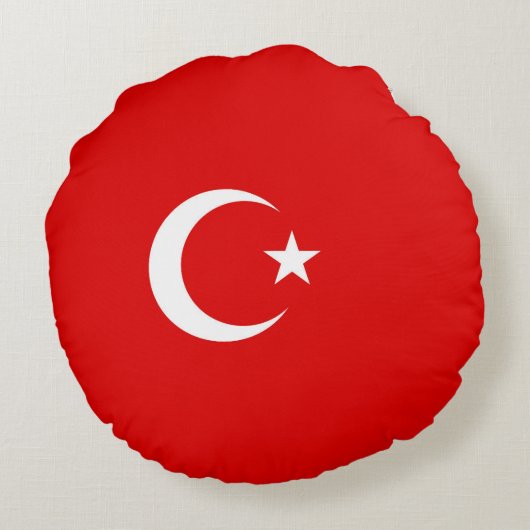 トルコ国旗 ラウンドクッション (裏面)
