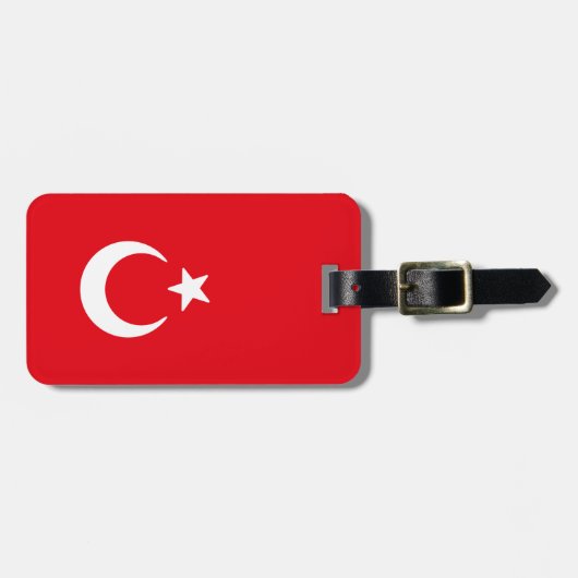 トルコ国旗 ラゲッジタグ (正面横)