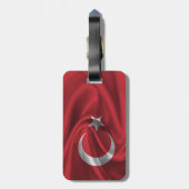 トルコ国旗 ラゲッジタグ (裏面縦)