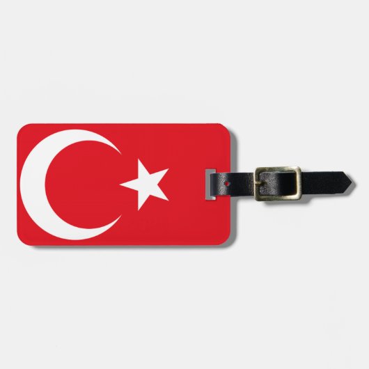 トルコ国旗 ラゲッジタグ (正面横)