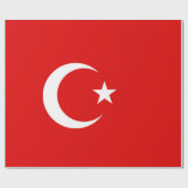 トルコ国旗 ラッピングペーパー (フラット)