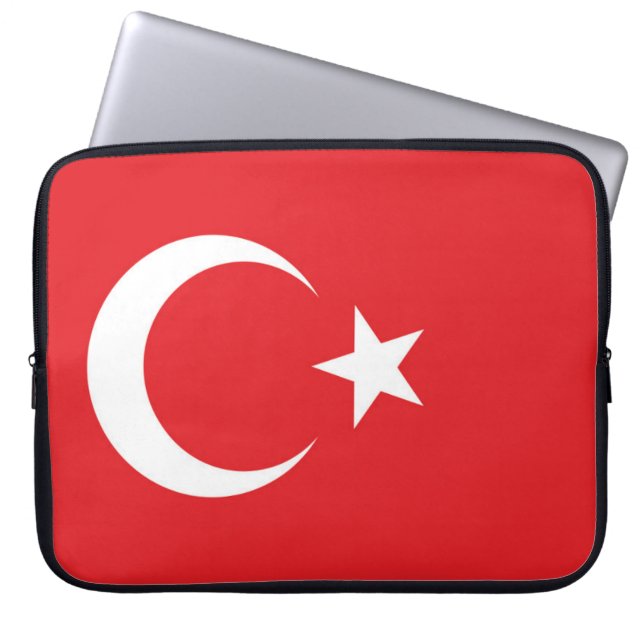 トルコ国旗 ラップトップスリーブ (正面)