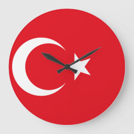 トルコ国旗 ラージ壁時計