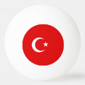 トルコ国旗 卓球ボール (裏面)
