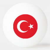 トルコ国旗 卓球ボール (裏面)