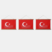 トルコ国旗 吊り下げ型タペストリー (トリプル)