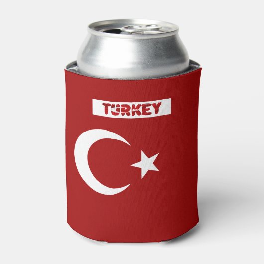 トルコ国旗 缶クーラー (缶正面)