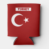 トルコ国旗 缶クーラー (正面)