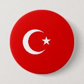 トルコ国旗 缶バッジ (正面)